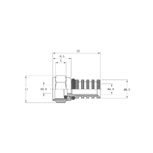 SPINA F AVVITAMENTO 2 O-RING D.5,0MM 100PZ
