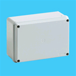 SCATOLA DI DERIVAZIONE STAGNO IP55 150 X 110 CON PARETI LISCE IP56 COPERCHIO CON VITI