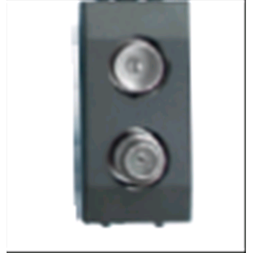 PRESA DOPPIA SAT+TERRESTRE TICINO MATIX  DA UTILIZZARE CON ACCESSORIO DMPS