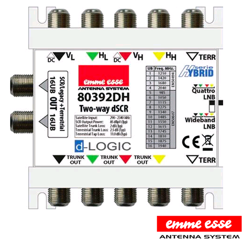 Multiswitch Ibrido Dcss | Legacy  5 Ingressi 2 Uscite 16UB  SCR 