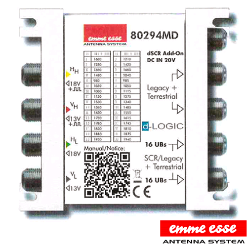 Adattatore per Multiswitch dCSS-SCR per MSW Legacy | OUT 2 dCSS/SCR + 2 Legacy 