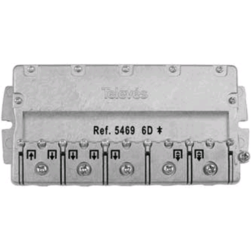 Partitore Divisore 06 Uscite  5...2400MHz "EasyF" 6Vie 11/14dB
