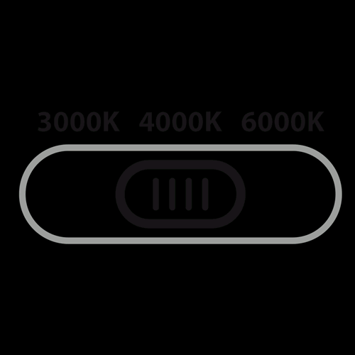 SEGNAPASSO LED 3W 230V TRICOLOR IP65 3,2W Grazie allo switch integrato è possibile commutare Colore 3000K, 4000K o 6400K 