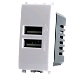 Doppia Presa Usb 2A 621B/Vmr-Pln Compatibile con serie Plana