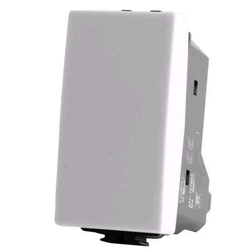 Interruttore Bipolare 16A 2P Bianco - Compatibile Vimar Plana - Accensione 0-1 - Di Tutto Per Tutti