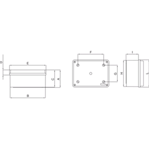 SCATOLA DI DERIVAZIONE STAGNO IP55 240 X 190 CON PARETI LISCE IP65 COPERCHIO CON VITI