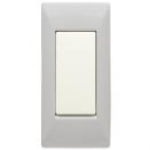 Placca 1 Posti MIX BIANCO ASPEN 