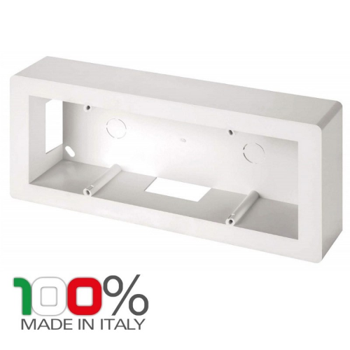 SCATOLA ESTERNA MONOBLOCCO PORTAFRUTTI 6 MODULI BIANCA 506 PER CANALA