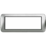 Placca 8807-25 7P Grigio Metallizzato/Int Metallo Compatibile con serie Living International/Light.