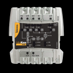 CENTRALINA ANTENNA TV DTT AMPLIFICATA MINIKOM 5/1"EasyF" 5 INGRESSI  FM-VHF-UHF -21..32 - 36..48-60 Guadagno 36dB 