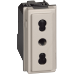 BIPRESA 2X10/16A+T SABBIA LIVING NOW