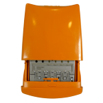 AMPLIFICATORE ANTENNA DA PALO 4 INGRESSI BIII - 21/33 - 36-48 UHF G25 DB 1 USCITA 114DB  PASSAGGIO DC INGRESSI