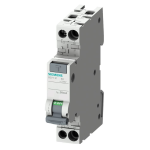 Interruttore Magnetotermico Differenziale -MTD SIEMENS Serie 5SV1 - Modulare - 1P+N 10A - 30mA Tipo AC - 4,5kA - Curva C - 1 Modulo