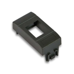 ADATTATORE PER PRESE RJ11 - RJ45 SERIE  BTICINO LIVING NERO COMPATIBILE PRESE KEYSTONE