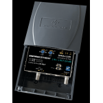 *Amplificatore da palo Log singolo ingresso VHF-UHF per amplificare segnali provenienti da 1 antenna TV 1 IN LOG - 2 OUT GUADAGNO 20 dB REGOLABILE FILTRO LTE/5G