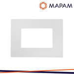 Placca Tecnopolimero Bianco Spazzolato M5003SL-1 Joy 3P Compatibile Matix