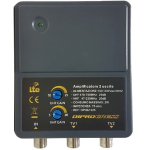Amplificatore di linea, 1 ingresso, 2 uscite. Regolazione separata del guadagno in banda VHF e UHF fino a 20dB (guadagno massimo 25dB).Filtro LTE integrato, autoalimentato.MIGLIORA/POTENZIA IL SEGNALE