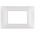 PLACCA M6003-01 3P BIANCO/VMR-PLN TECNOPOLIMERO Compatibile con serie Plana