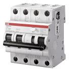 Interruttore Magnetotermico Differenziale Modulare - ABB Serie DS203NC - 3P+N 10A 30mA 6kA - Tipo AC - Curva C - 4 Moduli DS3NC10AC30