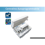 Centralino TV Installabile a palo e sotto tetto 32 filtri auto programmabili Ideale per piccoli condomini e case  • 4 ingressi: 1xVHF, 3xUHF con scansione canali intelligente • AutoProgrammazione con tasto dedicato scansione • Selezione intelligente dei c