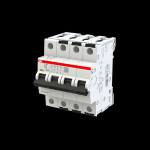 Interruttore magnetotermico 4 Moduli 4Poli 25A 25 kA, Curva C S304P C25 ABB