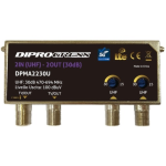Amplificatore Antenna Tv DTT da Palo  2ingressi  UHF  2out 30dB Filtro5G