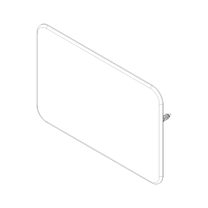 Coperchio Filo Muro per scatola 503 3 Moduli