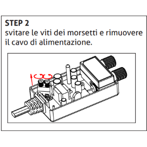Alimentatore per amplificatori d'antenna TV Switch 12V-300mA 1Out Con F Ripple <35mV; cavo AC rimovibile Adatto a installadione in scatola di derivazione 503