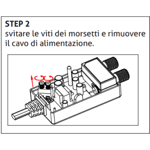 Alimentatore per amplificatori d'antenna TV Switch 12V-300mA 1Out Con F Ripple <35mV; cavo AC rimovibile Adatto a installadione in scatola di derivazione 503
