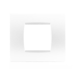 PLACCA 8002-01 2P BIANCO/LGT TECNOPOLIMERO Compatibile con serie Living International/Light. 8002-01