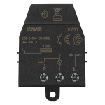 Modulo relé 3 morsetti magnetico Quid ad impulsi ON/OFF, 1 ingresso per pulsante NO su fase (L) o su neutro (N), 1 uscita a relè NO 10 AX 220-240 V~ 50/60 Hz, installazione da incasso (retrofrutto, derivazione o sotto copriforo)