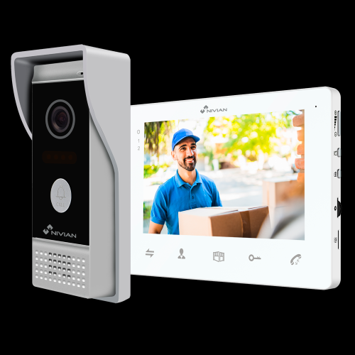 Sistema videocitofono 2 FILI Monitor 7" 1000TVL + Registrazione su SD 