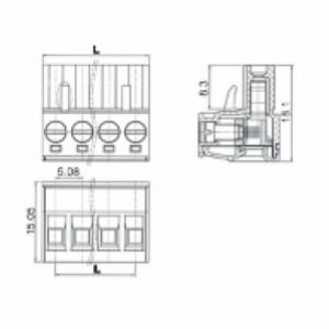 MORSETTIERA STACCABILE FEMMINA 3 POLI 
