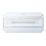 Lampada di emergenza modulare SA/SE da parete – CREA Modulo batterie estraibile e intercambiabile con sistema "easy-up", batterie sostituibili in autonomia o tramite modulo completo.