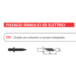 Chiodo con collarino in acciaio temperato 4x22 Bandella in tessuto sintetico Confezione 200 Pezzi.