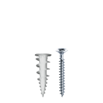 Tasselli in nylon SPV-V 6x37 vite TSP 4,5x40 Confezione Blister 10 pz 