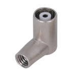 Connettore IEC 9,5 mm femmina angolare classe A++ per cavo da 4,7-5,1 mm. (CC 596)